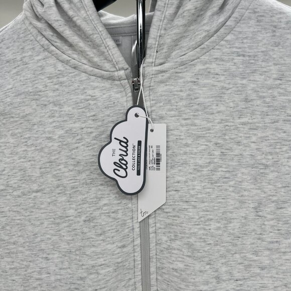 Travis Mathew Women’s Cloud Full Zip Hoodie Heather Light Grey XS, XL - Picture 3 of 3